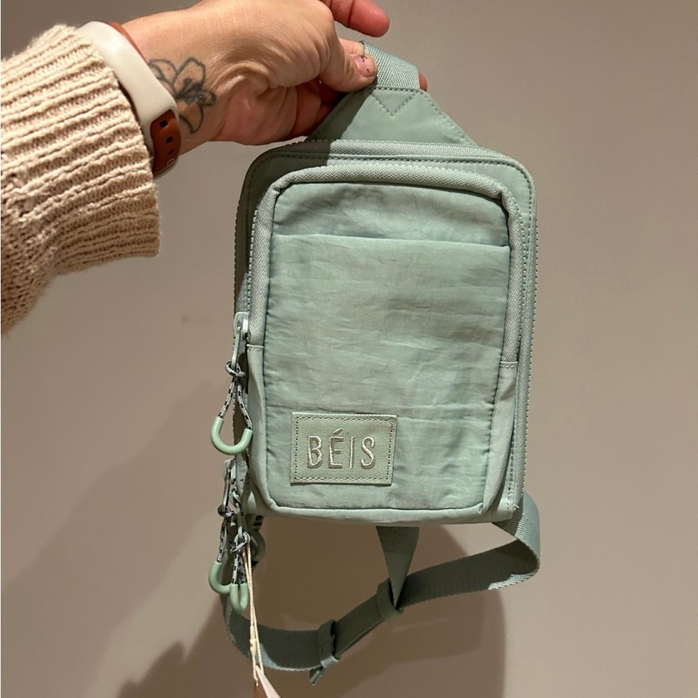 BEIS Mint Green Crossbody Bag